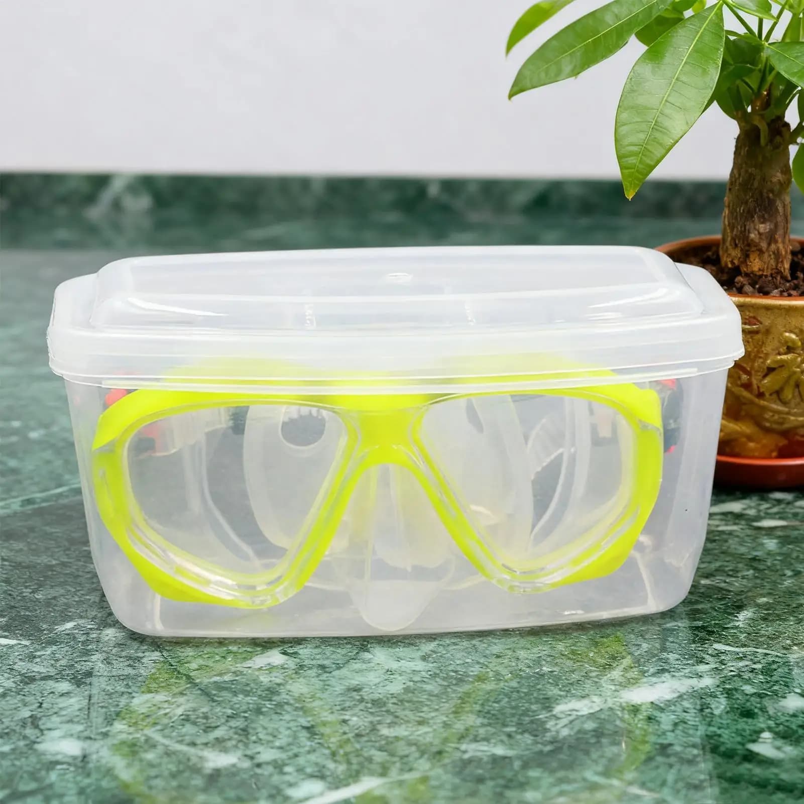 Diving equipment box Protective swim glasses case, large scratch-resistant container, for snorkeling, swimmers, coaches