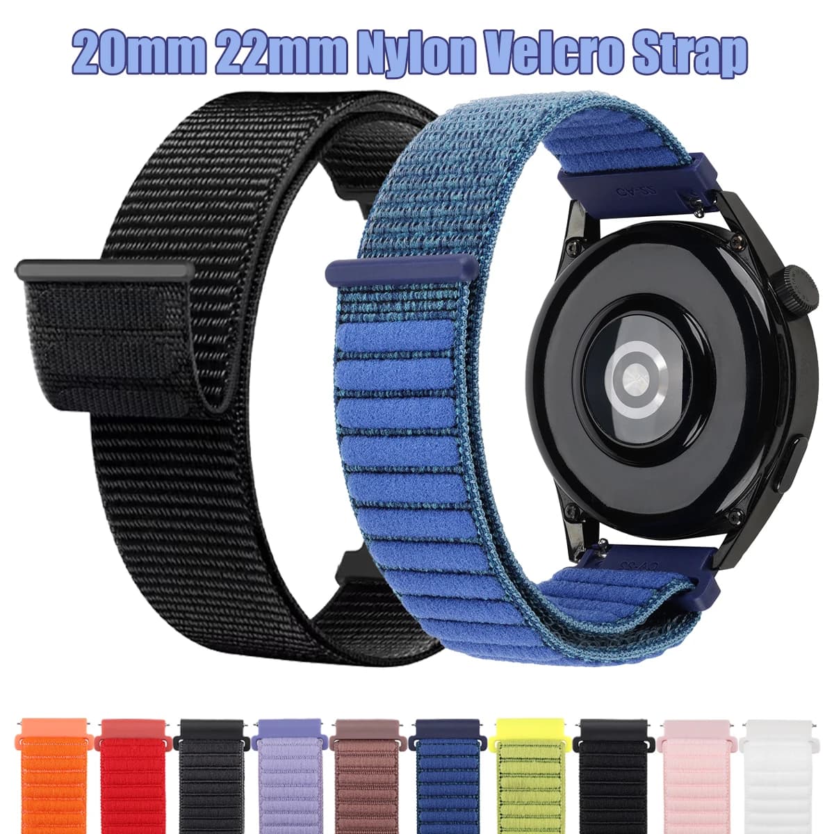 Cinturino orologio per Amazfit BALANCE/Bip 6/GTR 4/GTS 4 cinturino in nylon correa braccialetto per HUAWEI Orologio 5/GT 5 4 3 pro 20mm 22mm cinturino