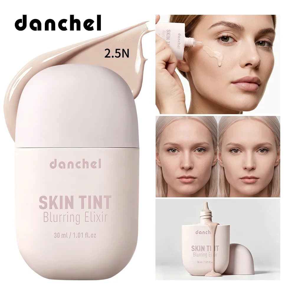 Fondotinta Skin Tint Blurring Elixir Leggero e Traspirante, Sfumante per Pori e Linee Sottili, Copertura Idratante per il Viso, Adatto a Tutti i Tipi di Pelle