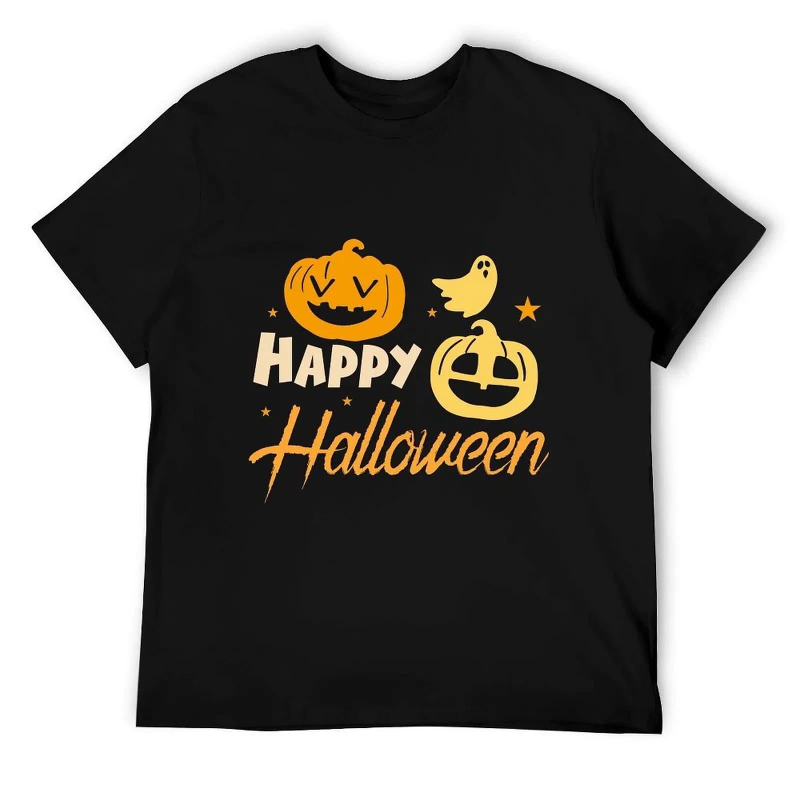 2026 women Halloween Pumpkin Ghost Graphic T-Shirt Cute Jack O Lantern Print Tee, Spooky Season Short Sleeve Shirt for Men Women
