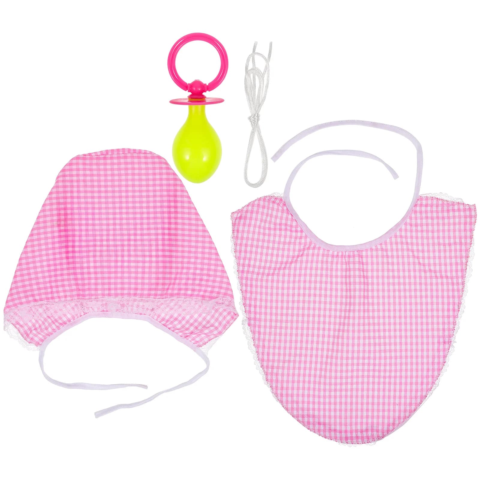 3 Pz/set Divertenti Adulti Cosplay Bambino Ciuccio Bavaglino Cappello Set Partito Divertente Puntelli Del Bambino Bambini Accessori Kit Ciuccio Bavaglino Adulto Cosplay