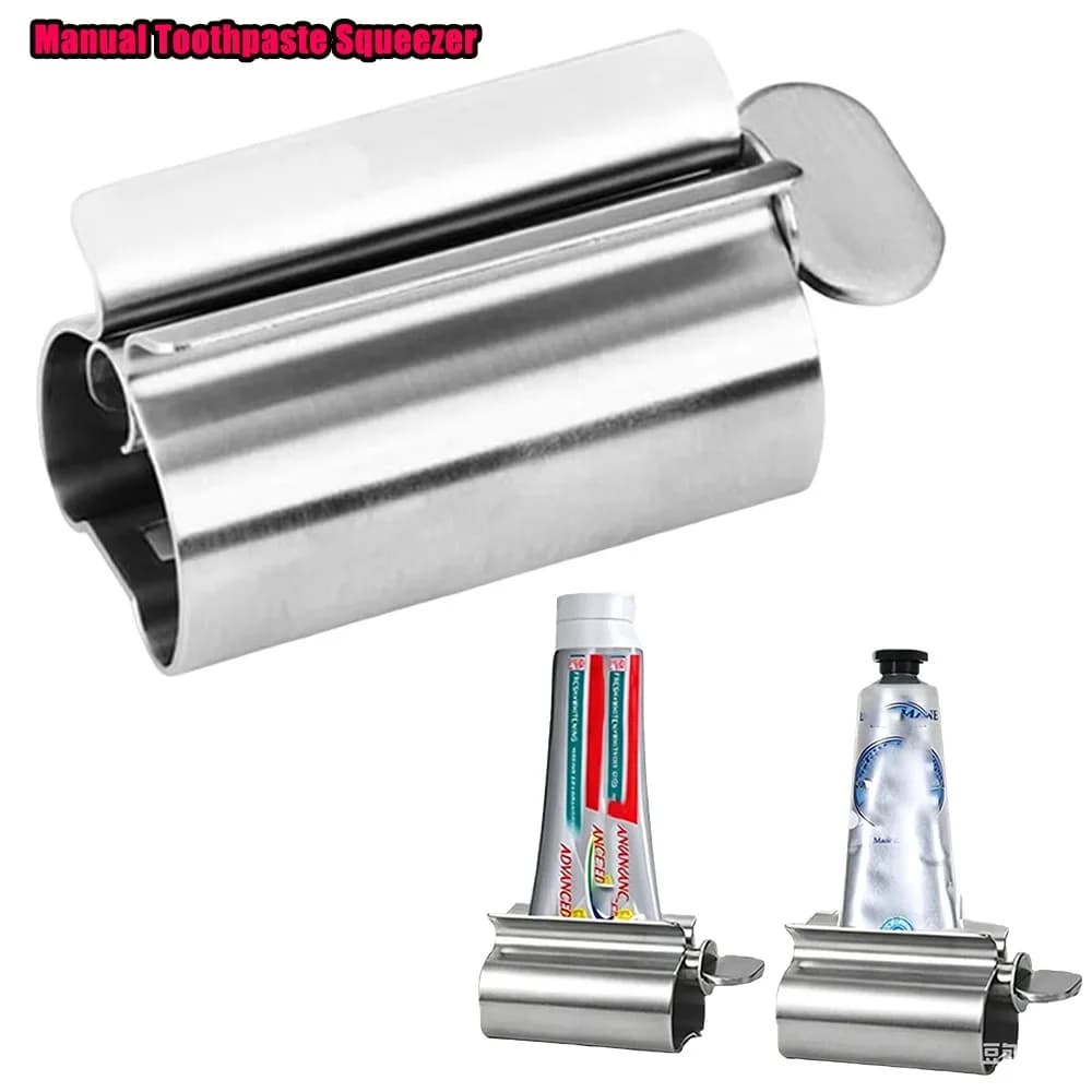 304 Stainless Steel Toothpaste Squeezer Tube Roller Manual Toothpaste Dispenser For Bathroom Save Toothpaste Cream End Waste