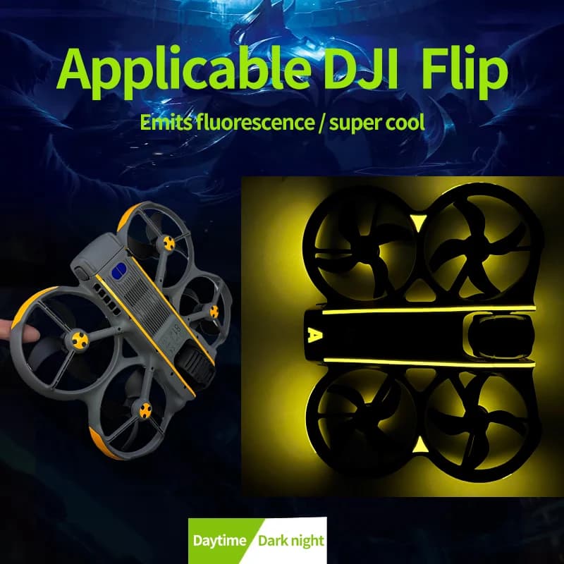 Adesivi Fluorescenti per Volo Notturno per DJI AVATA360, Decalcomanie Impermeabili per Corpo Drone