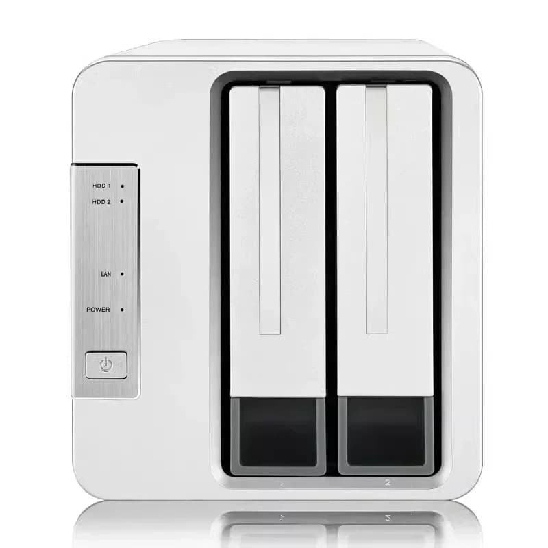 1pc Home Nas Network Storage Server Host Cloud Storage Web Access File Sharing Server 2 Disk Slots