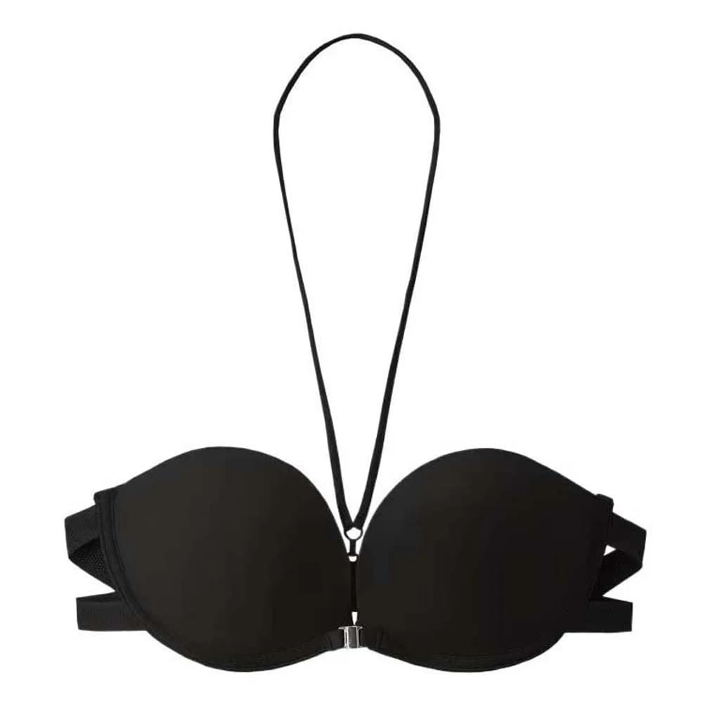 Reggiseno push up aderente senza spalline con cinturino al collo Reggiseno per donna con seno raccolto anti-cedimento
