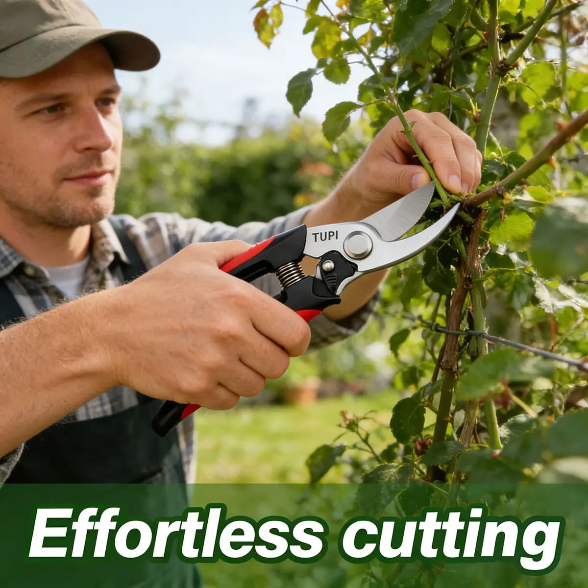TUPI - Professional Scissors for Trees, Garden Scissors, Cesoie Bypass for Bonsai, Troncarami, Scissors for Fruit Trees and Flowers