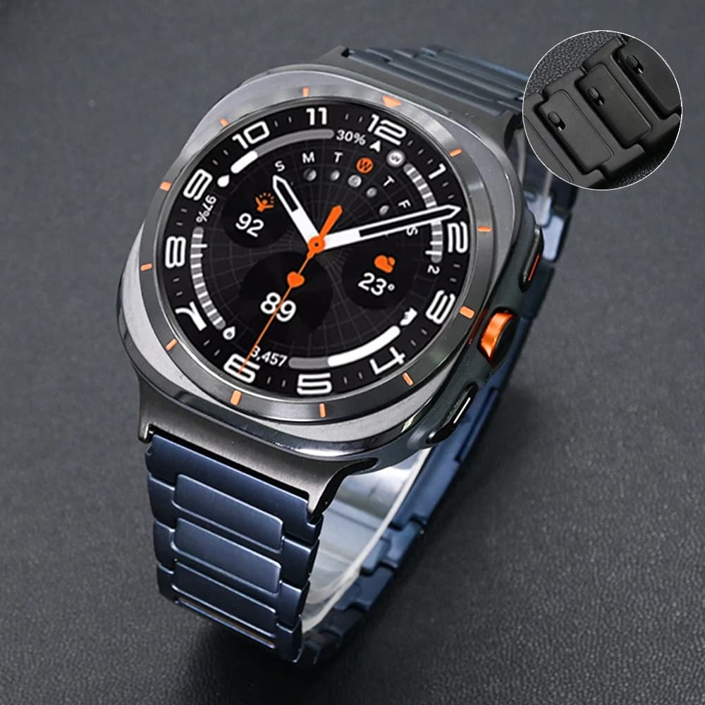 Cinturino in Titanio Senza Spazi Vuoti per Samsung Galaxy Ultra Watch 2025 47mm, Bracciale Metallico di Lusso per Galaxy ULTRA 2024 47mm
