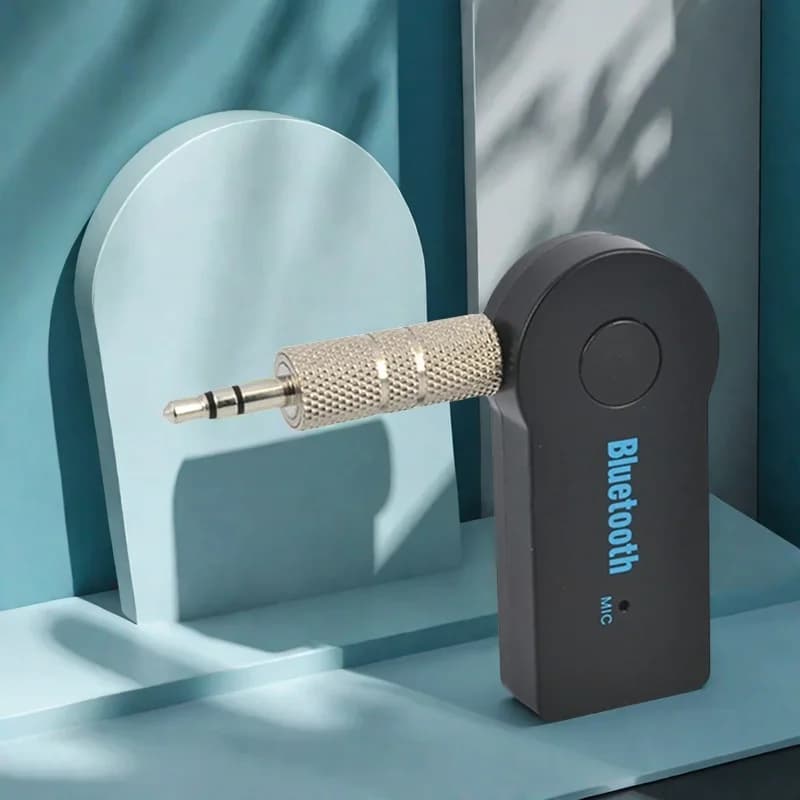 Adattatore ricevitore wireless Bluetooth 5.0 2 in 1 jack da 3,5 mm per musica per auto audio Aux A2dp ricevitore per cuffie vivavoce