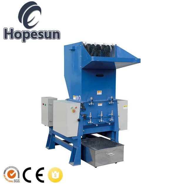 Macchine per la frantumazione di plastica di scarto: Trituratore per PET, PP, PE, fusti, bottiglie, rottami rigidi, tubi, materiali grezzi, film, sacchi, piccoli trituratori.