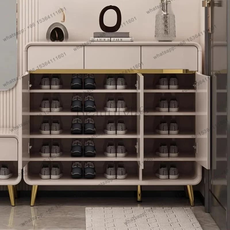 Slippers Organizer Shoe Cabinet Storage Mobile Display Designer Luxury Box Shoe Shelf Vertical Archivadores Entrance Furniture