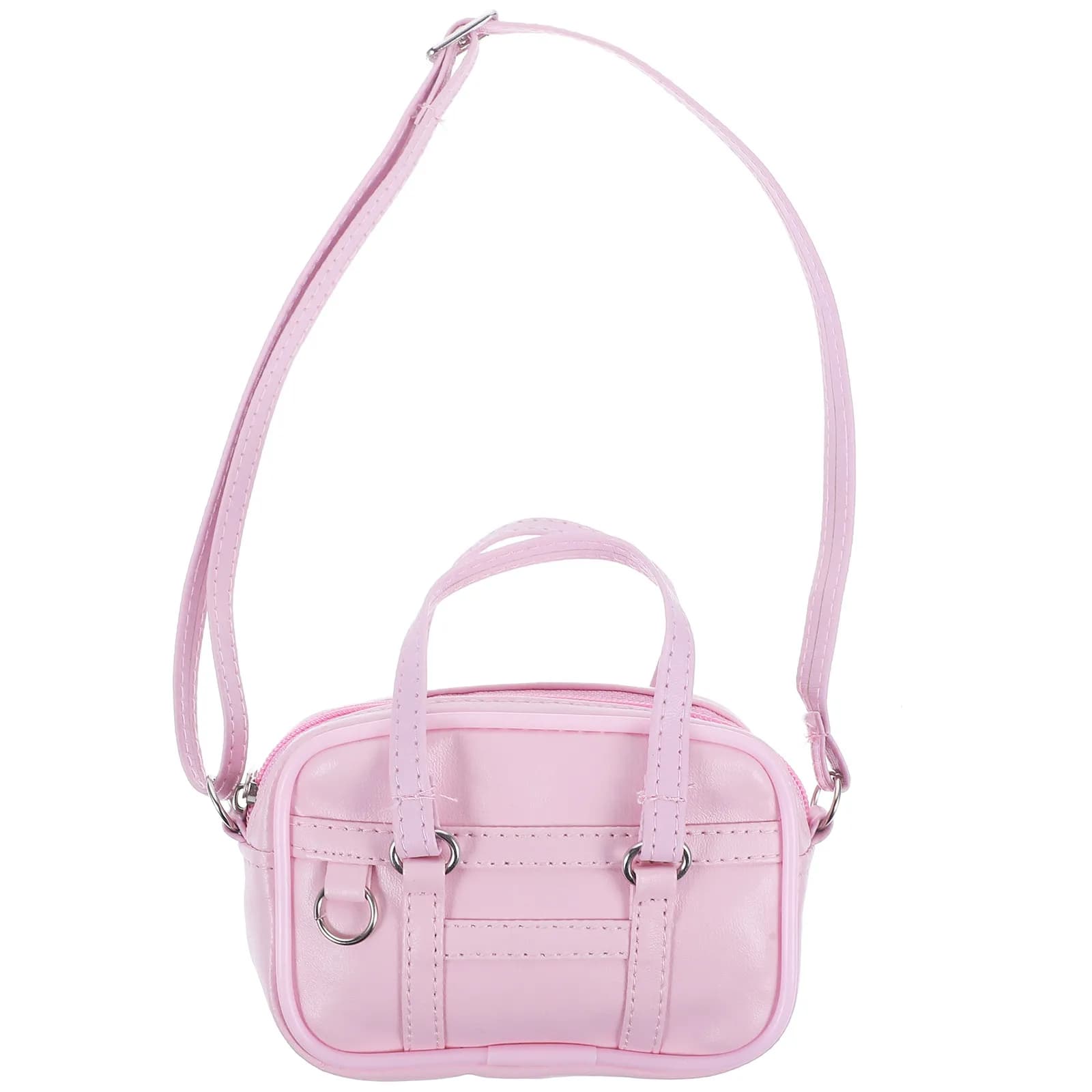 Cute 18 inch pink mini bag for 18 inch dolls, fashionable handbag to wear shoulder or hand, enriches creative commitment