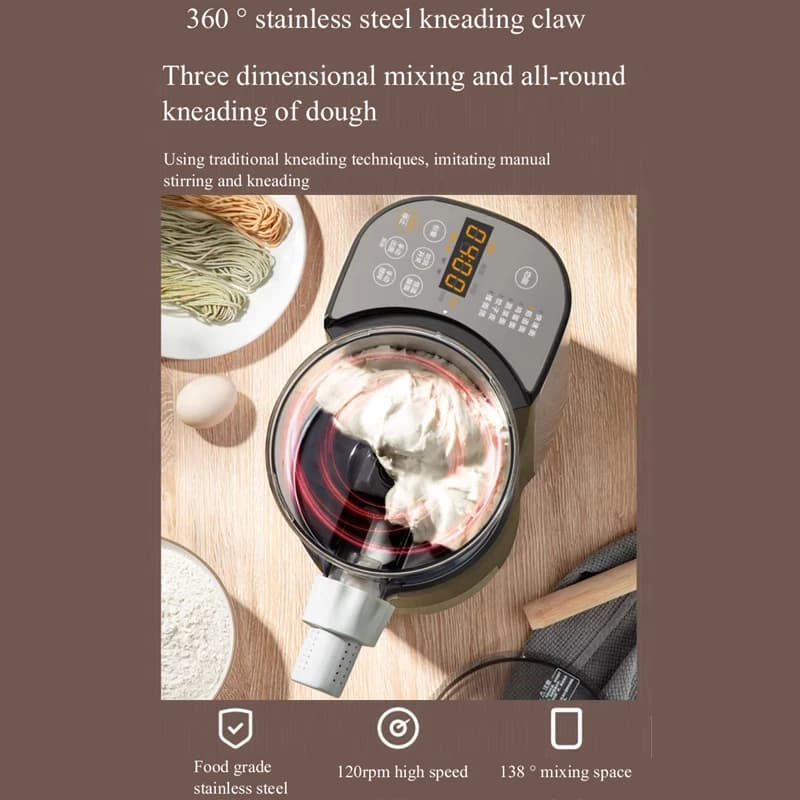 Electric Automatic Noodle Maker Machine Multifunction Pasta Maker Dough Roller Dumpling Skin Machine Various Shapes