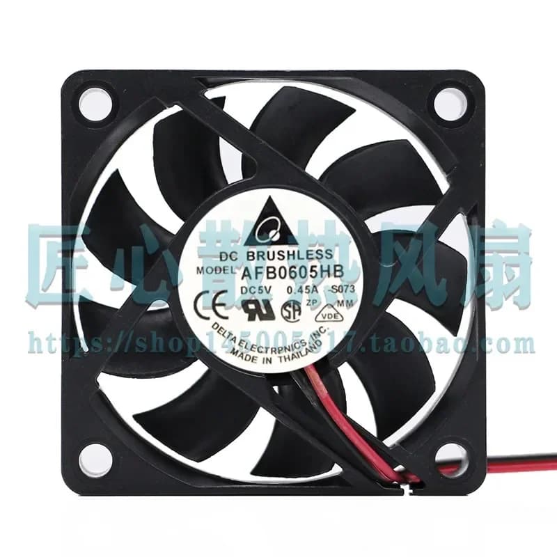 Original Cooling Fan for Delta 6015 AFB0605HB 5V 0.45A 6cm 2 Wire