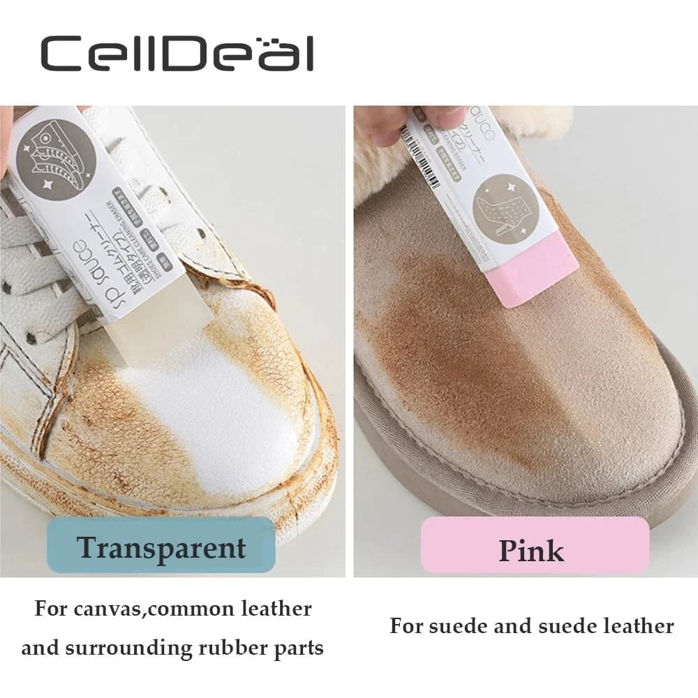PolCellDeal 1 pz gomma da cancellare pelle scamosciata pelle di pecora opaca e tessuto in pelle detergente per scarpe sneakers