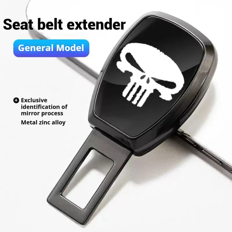 Car Accessories Seat Belt Clip Extender For Skull Pattern Decor