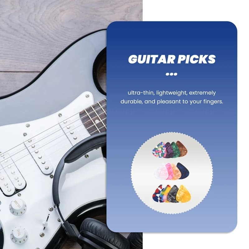 Confezione da 60 plettri per chitarra con arte astratta colorata, regalo unico per chitarra, basso, chitarra elettrica e acustica, include 0,46 mm, 0,71 mm, 0.