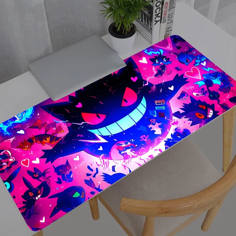 Tappetino per Mouse Grande da Gamer, Tappeto da Scrivania Pokemon Pikachu, Tappetino Durevole e Moderno per Tastiera e Laptop, Mousepad XXL per Gaming
