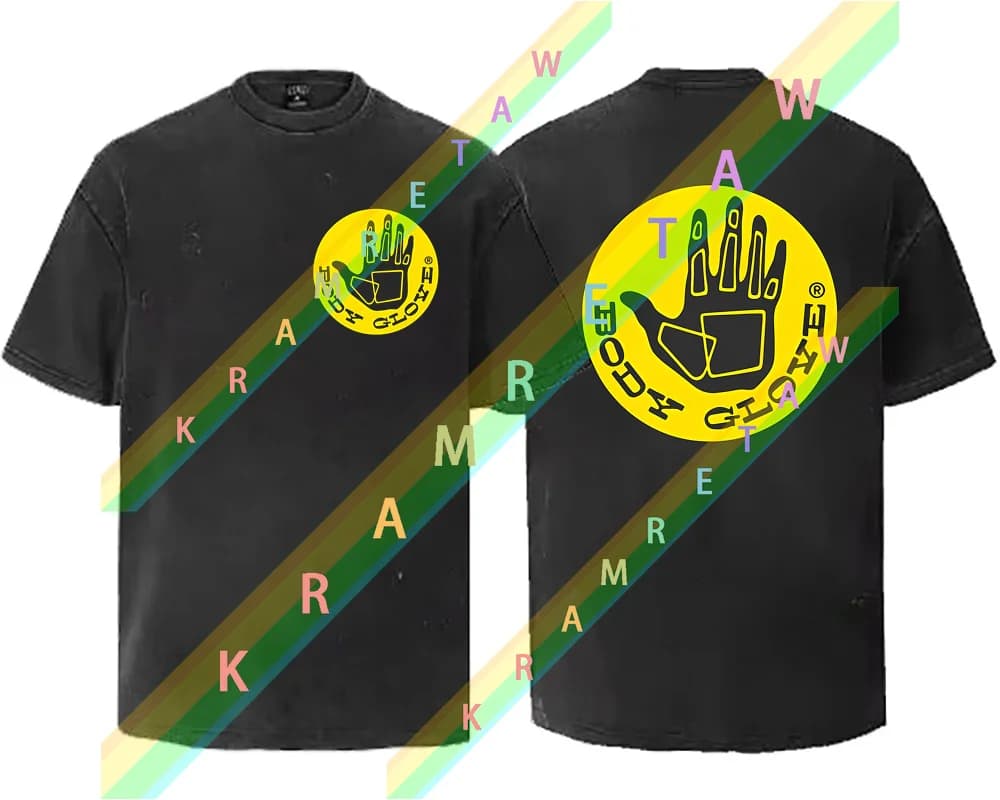2025 BODY GLOVE SURF Tema Retro Cotone lavato Summer Street Wear T-shirt unica a maniche corte Modello Palestra T-shirt Hip Hop