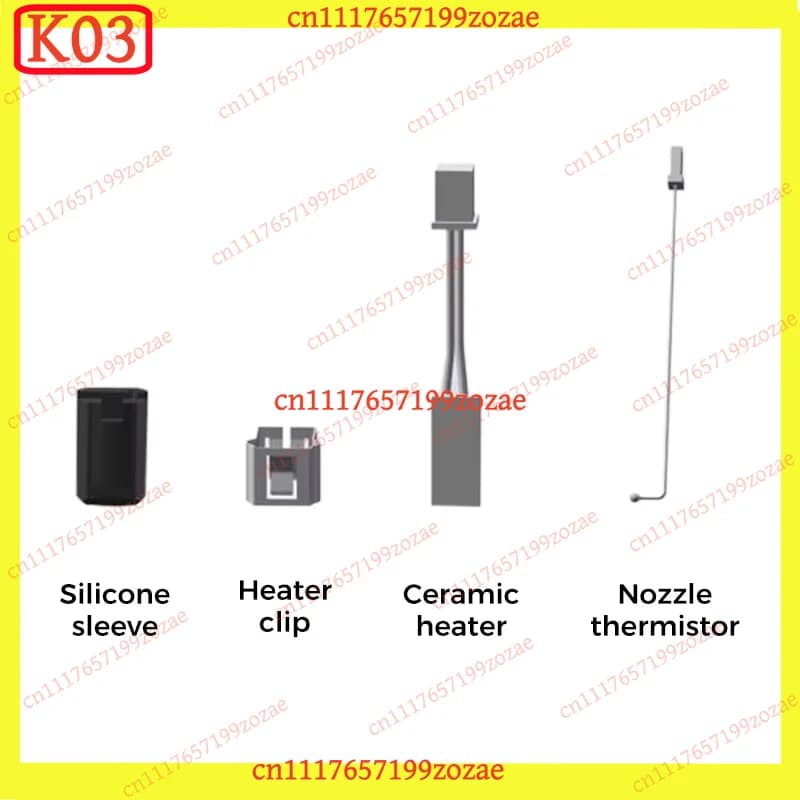 Extruder Replacement Kit Heater Silicone Sleeve Clip Thermistor Set 3D Printer Spare Parts For Sovol SV08