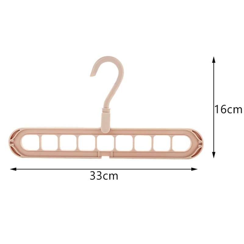 Appendiabiti Magici Multi-porta Salvaspazio per Vestiti, Stendibiancheria Multifunzione in Plastica, Organizzatore Armadio, Porta Abiti