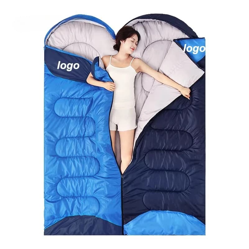 Sacco a Pelo Impermeabile per Campeggio Invernale con Sacca di Compressione per Adulti e Bambini