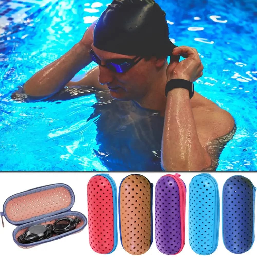 Swimwear Case with Zipper Closure Protective Covers Swim Glass Case Fan Box for Swimwear