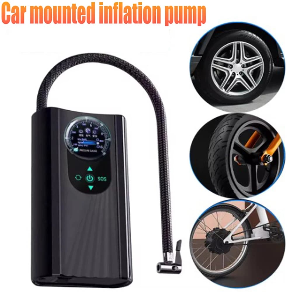 Mini pompa di aria elettrica portatile pompa gonfiabile per pneumatici senza fili gonfiatore pompa elettrica per moto per auto motocicli biciclette