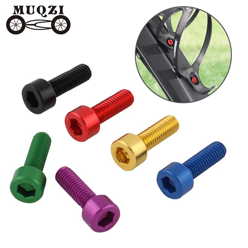 MUQZI 2 screws for bicycle rack m5 support bolts aluminum ultralight road bike accessories MTB