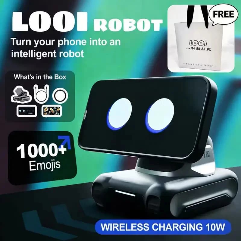 LOOI Robot Smartphone AI Learning Assistant Voice Dialogue Musk Praises ChatGPT Large Model Mini Robot Creative Toy Gift