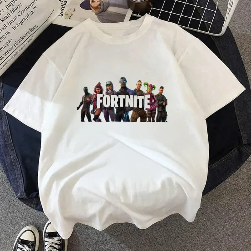 Fortnite Clothing Tees Summer Printed Cartoon Short Sleeve Boys T-shirt T Shirts Crewneck Birthday Gift