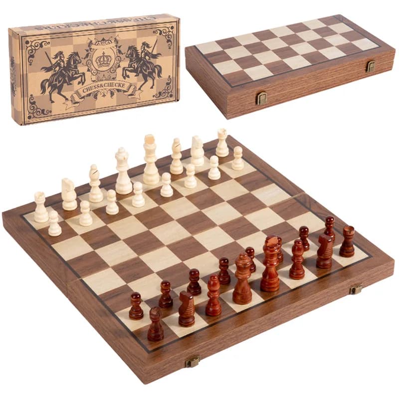 Set di scacchi magnetici aggiornato, set da gioco da tavolo per scacchi in legno Staunton da torneo da 15 pollici con magneti, scacchi artigianali e stoccaggio