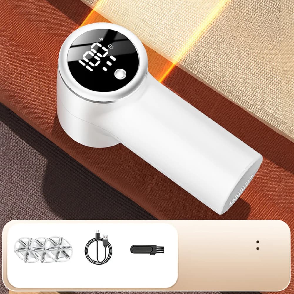 USB Rechargeable Lint Remover Digital Display Fabric Shaver Effective Sweater Fuzz Trimmer Portable Clothes Care Device