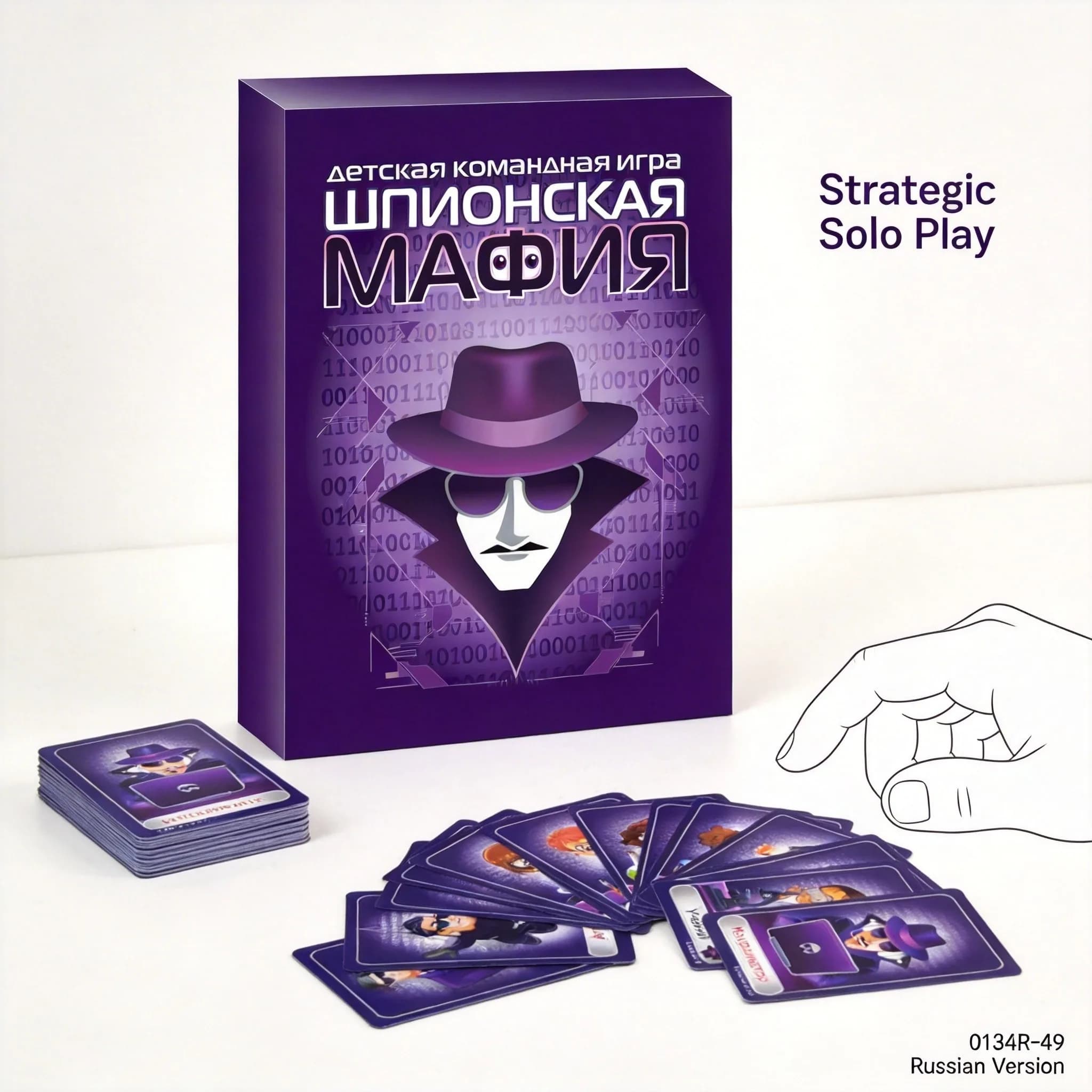 Gioco da Tavolo Premium per Collezionisti: Spia, Mafioso, Detective - Gioco Strategico di Squadra per Serate in Famiglia, Versione Russa