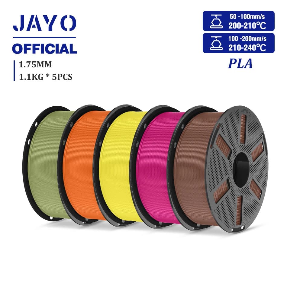 JAYOPLA Plus 600 mm/s 1,75 mm PLA+ high-speed 3D Printer Filament Compact high-flow 3D Printer Fits most 3D Printers