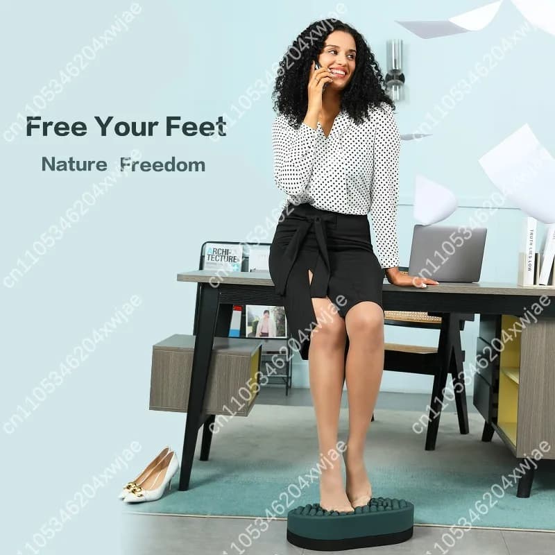 Cuscino massaggiante per piedi in silicone, poggiapiedi ergonomico per ufficio, casa, donne in gravidanza, relax