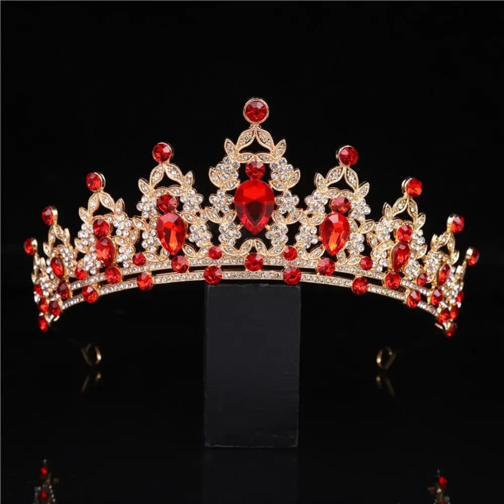 Set di Gioielli da Sposa in Stile Barocco: Tiara, Orecchini e Collana di Lusso con Strass, Comodi da Indossare, Corona Nuziale Lucida ad Ampio Utilizzo