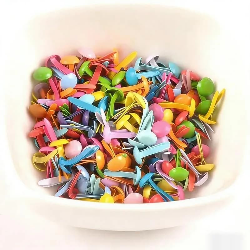115pcs Colorful Mini Brads, for Journals, Photos & Leather Bags