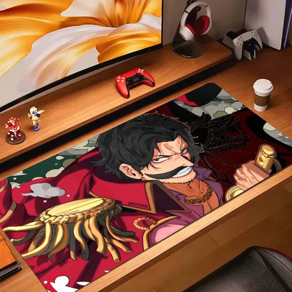 One Piece Pirate King Journey Gaming Mouse Pad Large Rubber Keyboard Desk Mat With 2MM Stitched Edge Design