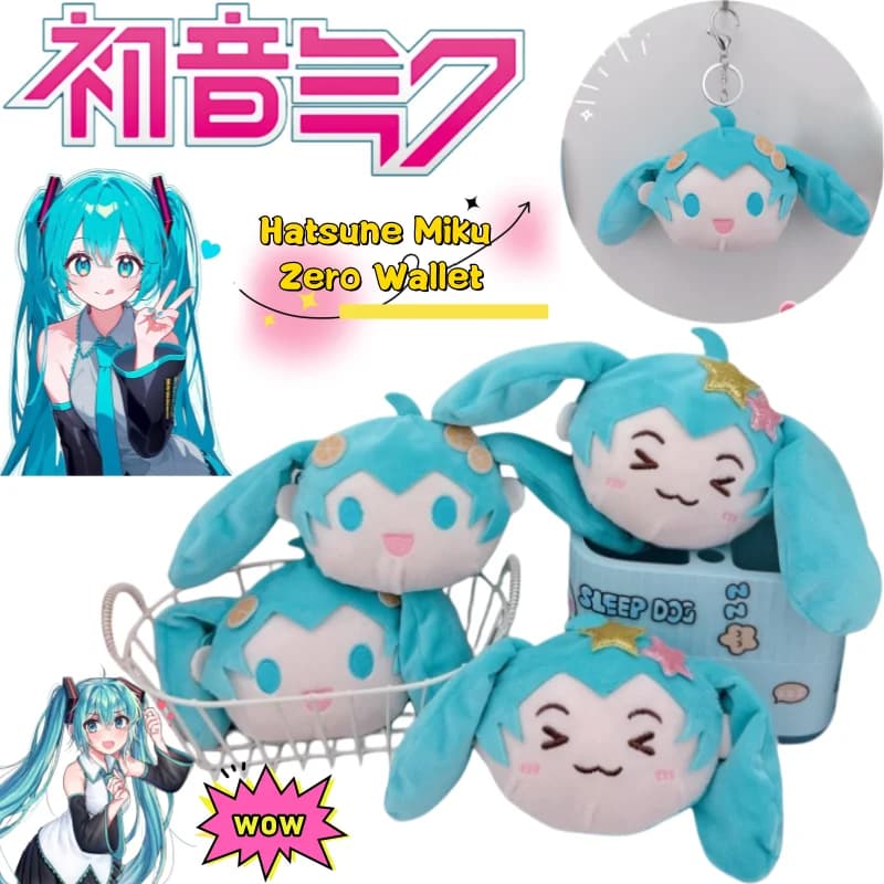 New Hatsune Miku Keychain High-value Anime Cartoon Two-dimensional Doll Model Creative Couple Schoolbag Car All-match Pendant