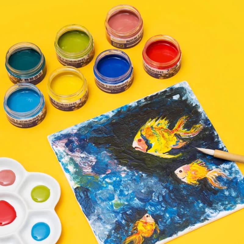 30ML Ceramic Underglaze Oil Paint Professional Hand-painted DIY Ceramic Coloring Oil Painting Texture Effect Pigment 1200-1300℃