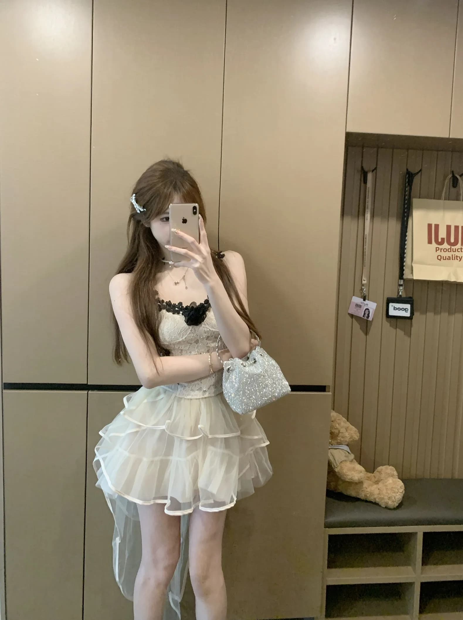 Unique Beautiful Summer Outfit Set Women's Floral ter Top Tailored Cake Skirt Two-Piece Set V-Ne Zipper ort Sve
