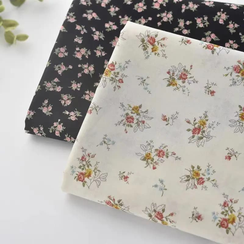 110x50 cm Puro cotone classico tessuto floreale stampato vestiti di cotone, gonne, abbigliamento per bambini, camicie fai da te fatte a mano panno da cucire