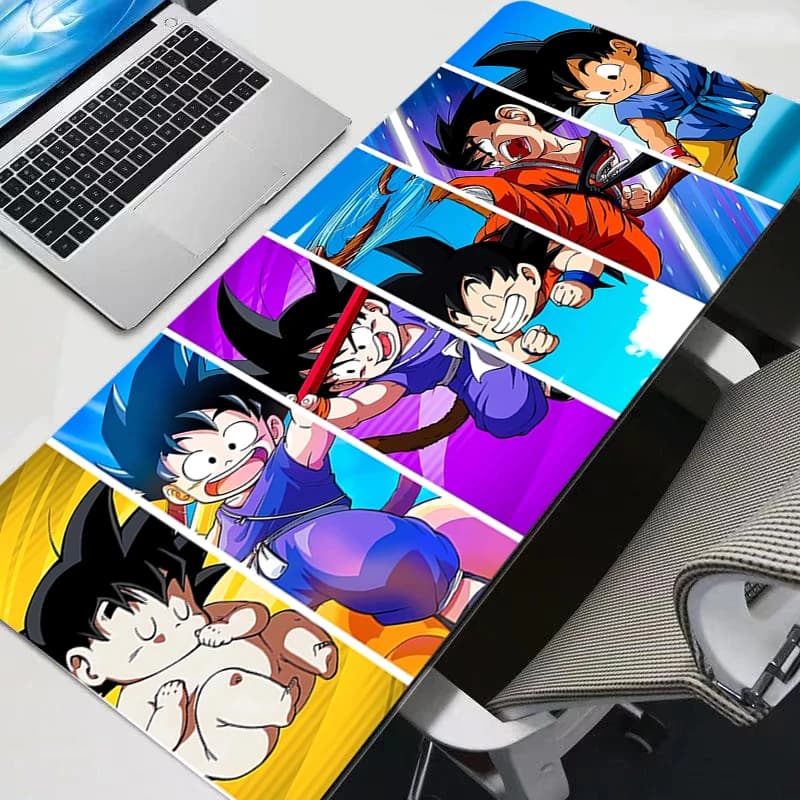 Mouse Pad Dragon Ball Son Goku Large Gamer Gaming Accessories Speed Keyboard Rubber Lock Edge Desk Mat Laptop Mousepad