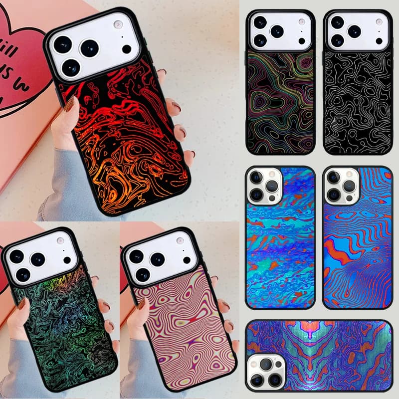 Custodia Morbida Camo Damascato per Apple iPhone 17 Air 16E 15 14 Plus 13 12 11 Pro Max Mini Funda Cover