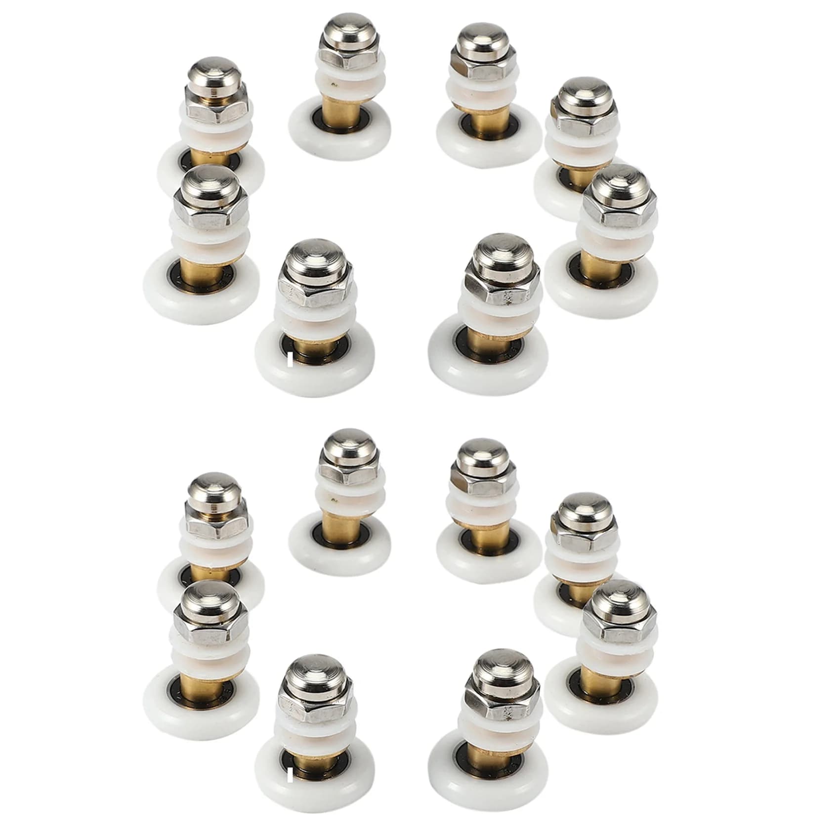 ABMH-16PCS 25mm Eccentric Wheels for Shower Doors and Bathroom Cabinets