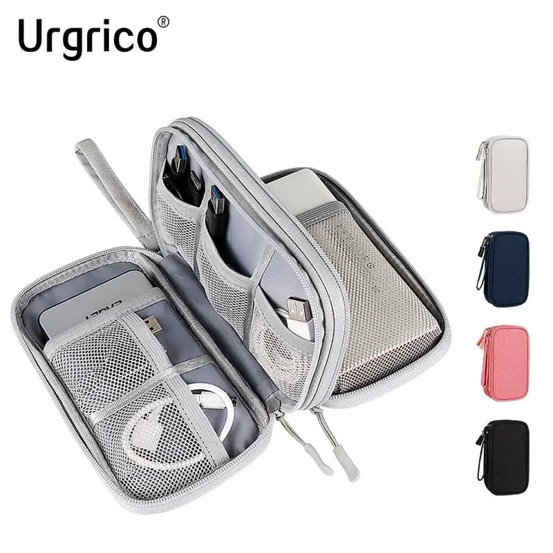 Custodia per cavo dati Custodia da trasporto portatile impermeabile Custodia per strati Borsa da viaggio per organizer per cavo Caricatore USB