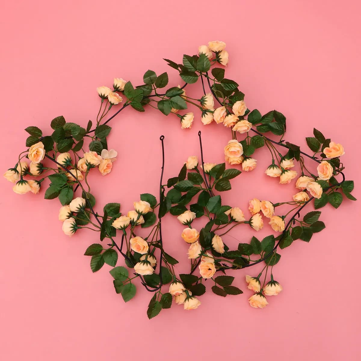 1Pcs Simulated Rose Vine 1.8m Artificial Flower Plant Vine Lifelike Rose Branch Decoration for Home Party Room Decor