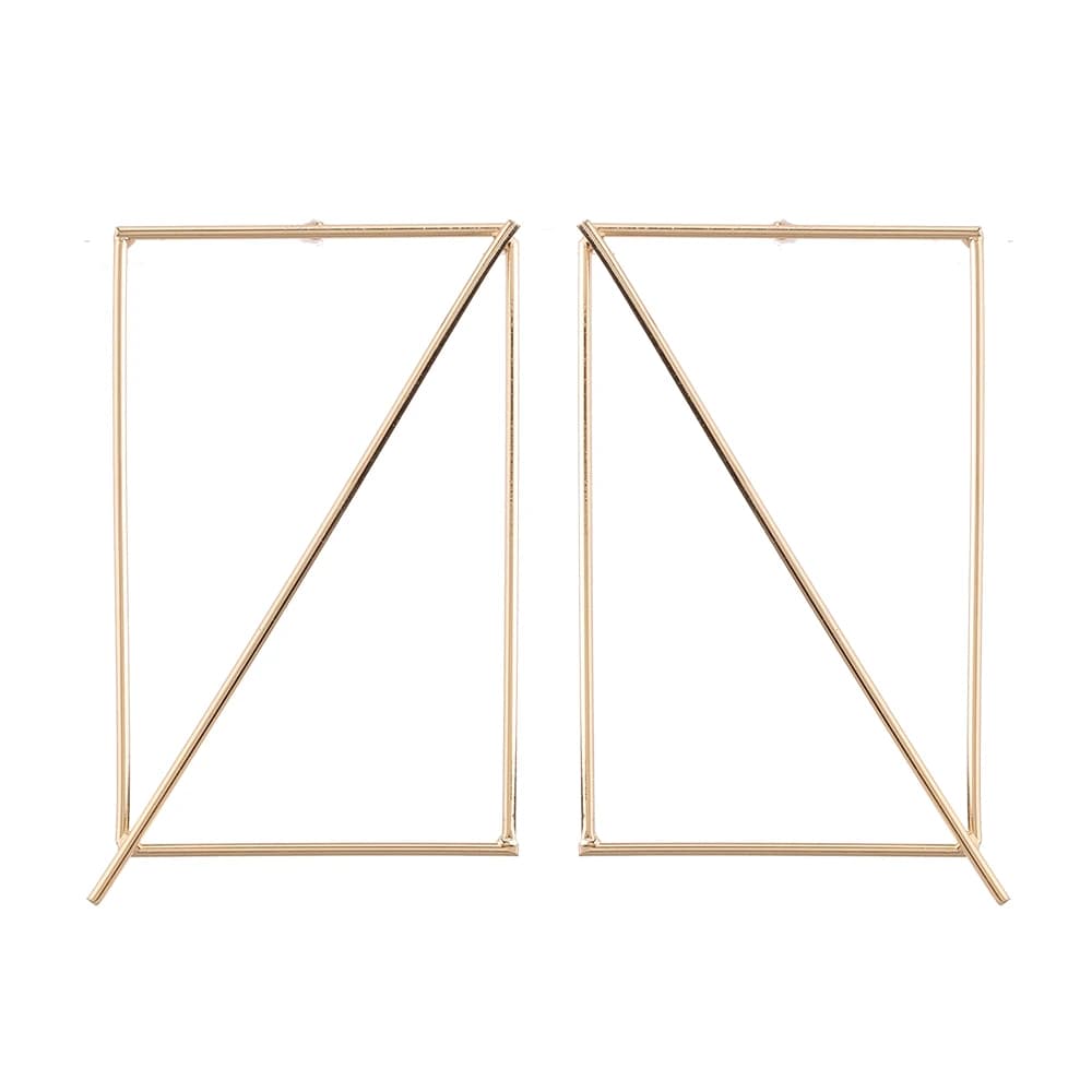 Ladies Large Earrings Rectangular geometric Women's earrings Large Square Fashion Earrings Rectangle Fashion Jewelry Wholesale