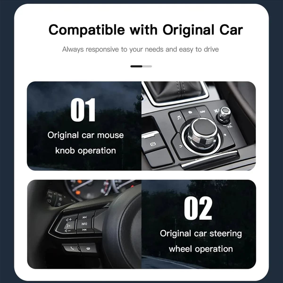NEW P3 Car Play Android Auto USB Wireless Hub Adapter for Apple for Mazda 2 3 6 CX3 CX5 CX8 CX9 MX5 TK78669U0C