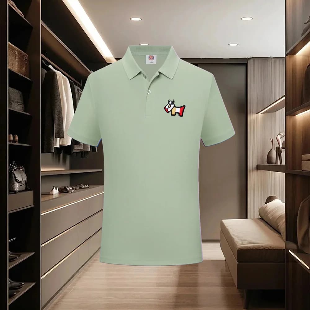 Summer Casual Sports Quick-drying Lapel Short-sleeved POLO Shirt 23 Solid Color Shirt Cycling Suit Fitness Suit For Men S-4XL